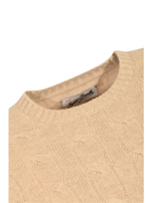 Maglione Regent Braid a trecce in lana Beige Mc2 Saint Barth | REGE00700031I